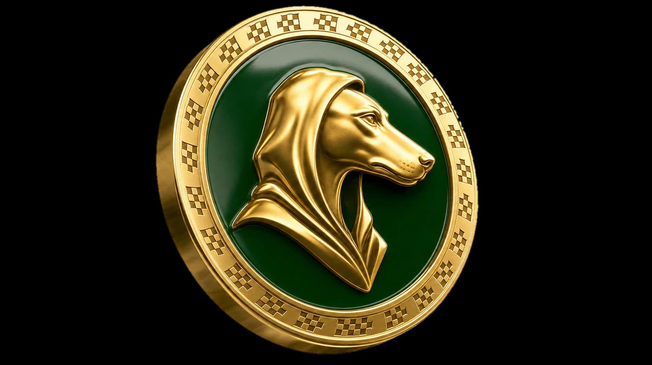 Hood Derby 3D gold and green coin